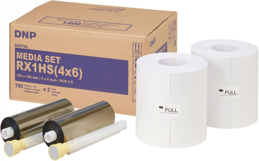 DNP Papier DS-RX1HS 4X6HS 2 Rollen je 700 St. 10x15cm