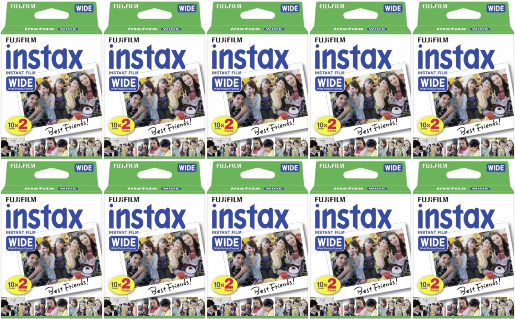 Fujifilm Instax Film Wide DP paquet de 10 (10x double pack)