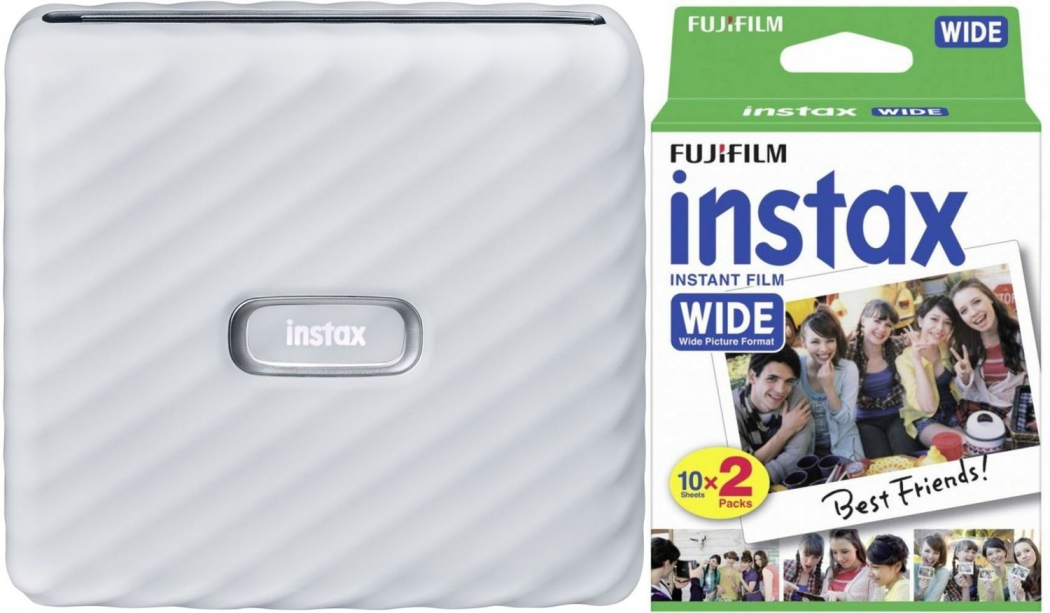 Fujifilm Instax Link Wide Printer - Ash White