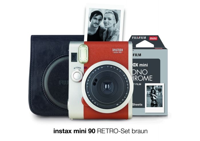 Technical Specs Fujifilm Instax Mini 90 Brown Retro Set - Foto Erhardt