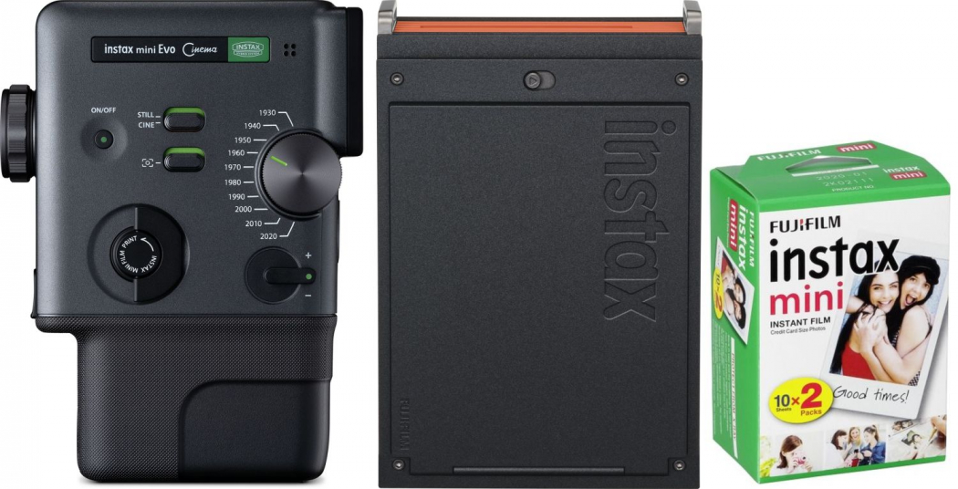 FUJI INSTAX Fujifilm Instax mini Evo Cine + Link Plus + Mini Film