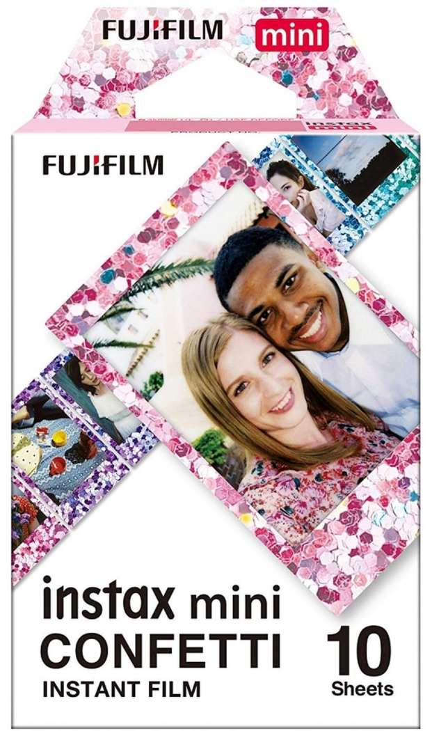 Fujifilm - Cartouche Instax Mini avec cadre rose 10 vues