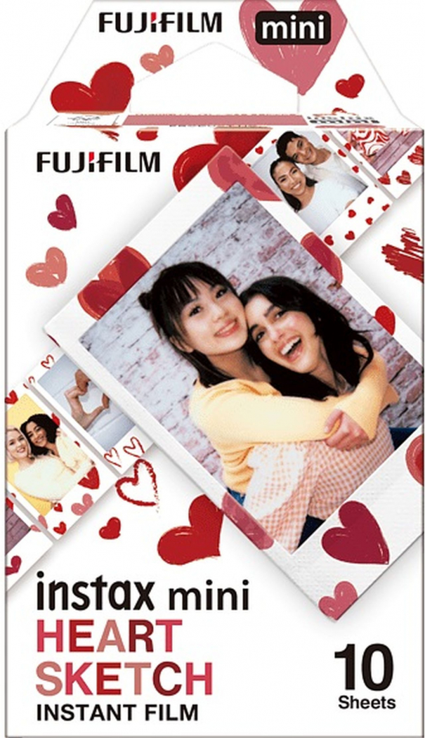 Fujifilm Instax Mini Film Cœur Sketch - Foto Erhardt