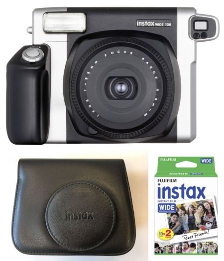 Zubehör Fujifilm Instax WIDE - DP + Erhardt EX Case 300 Foto + Wide D schwarz Film