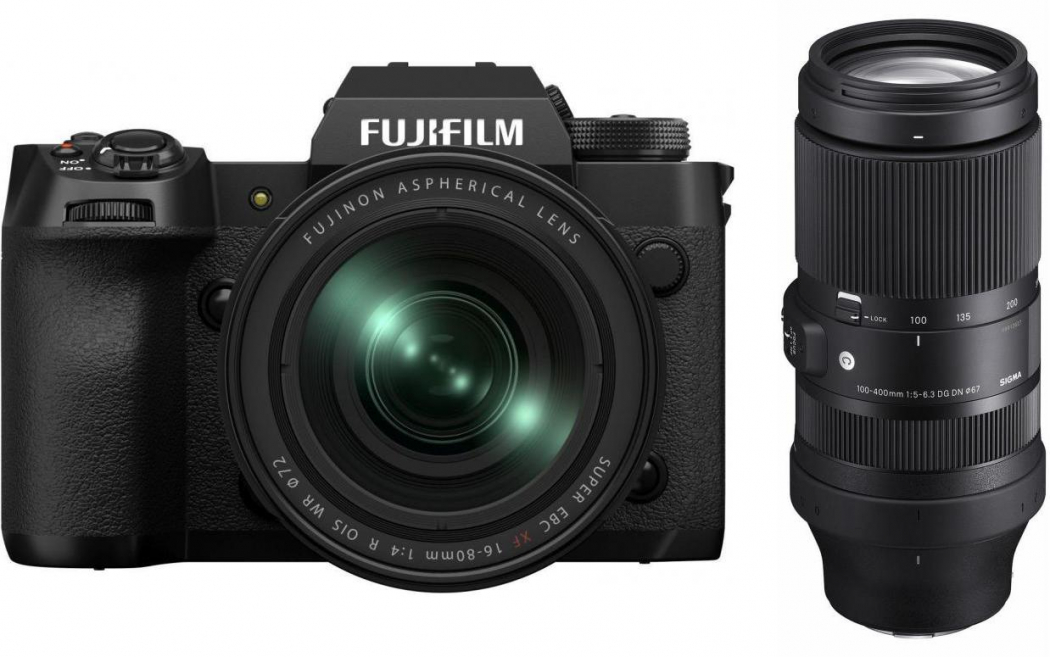 Fujifilm X-H2 + XF 16-80mm + Sigma 100-400mm f5-6,3 Appareils photo