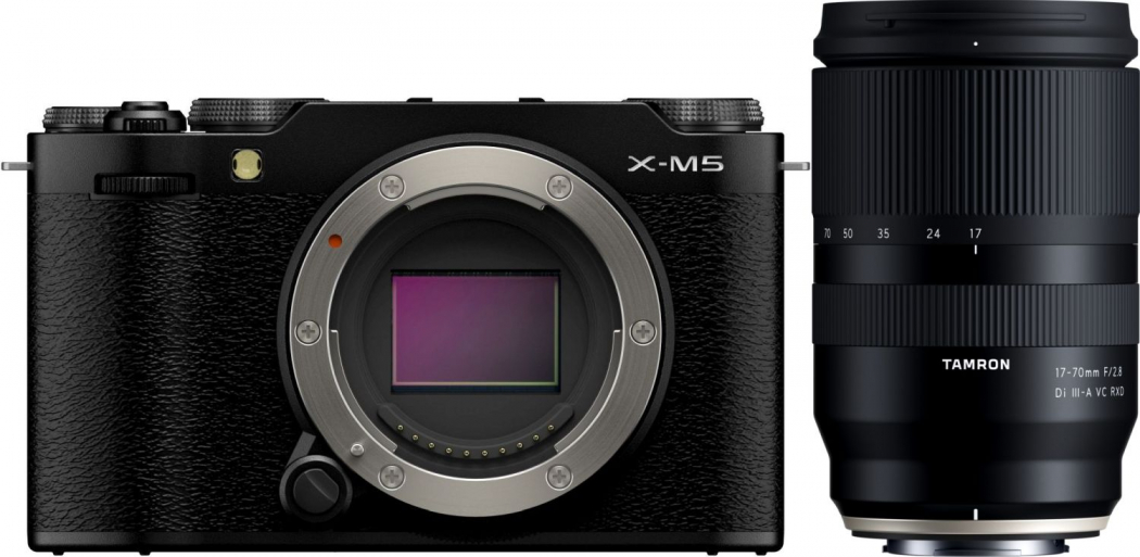Fujifilm X-M5 Boîtier Noir + Tamron 17-70mm f2,8 Fuji X Appareils photo