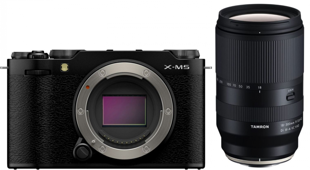 Fujifilm X-M5 Boîtier Noir + Tamron 18-300mm f3,5-6,3 Fuji X Appareils photo