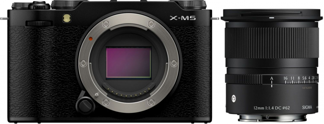 Fujifilm X-M5 noir + Sigma 12mm f1,4 DC (C) Appareils photo