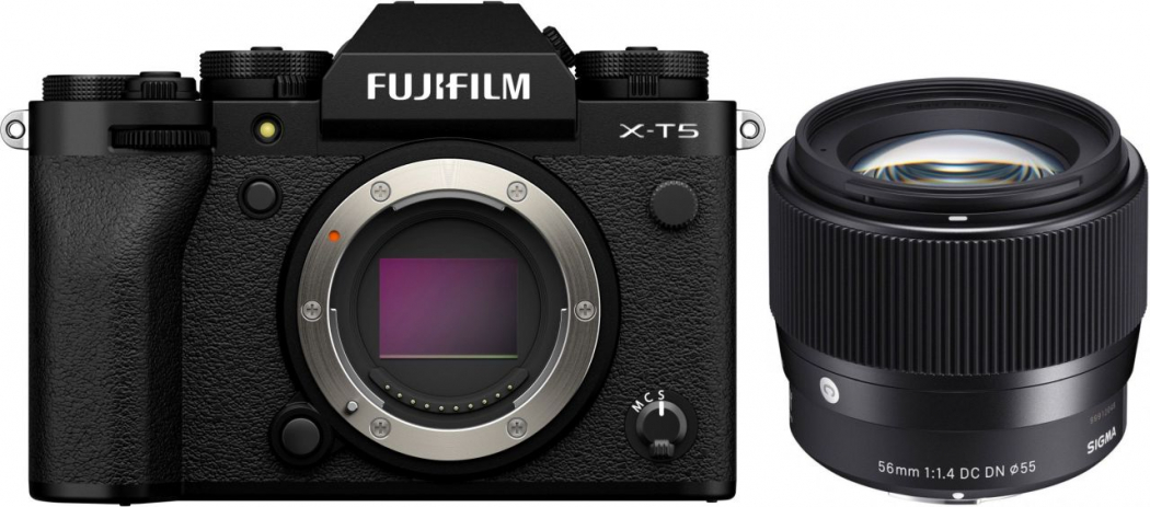 Technical Specs Fujifilm X-T5 body + Sigma 56mm f1.4 DC DN (C) - Foto  Erhardt