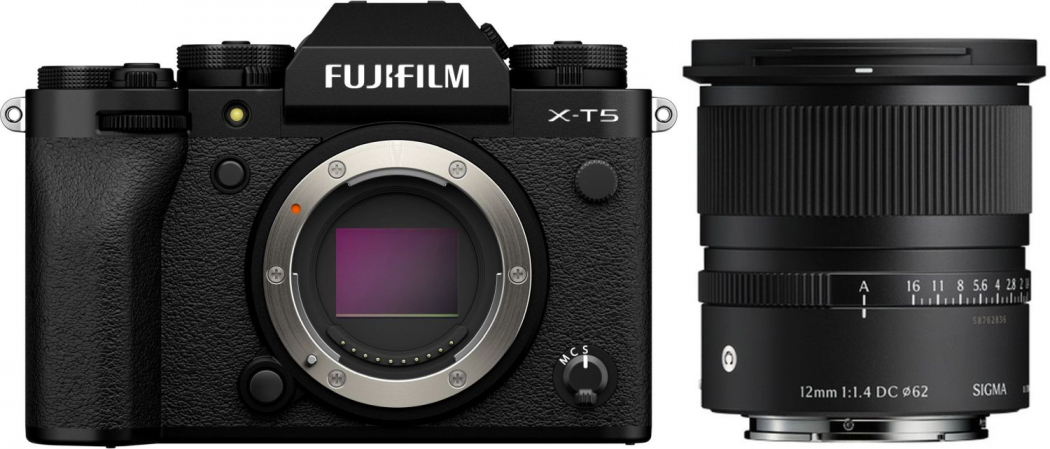 Fujifilm X-T5 noir + Sigma 12mm f1,4 DC (C) Appareils photo