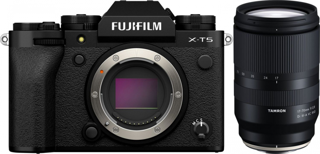 Fujifilm X-T5 noir + Tamron 17-70mm f2,8 Di III-A VC RXD Appareils photo