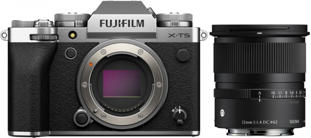Fujifilm X-T5 argent + Sigma 12mm f1,4 DC (C) Appareils photo