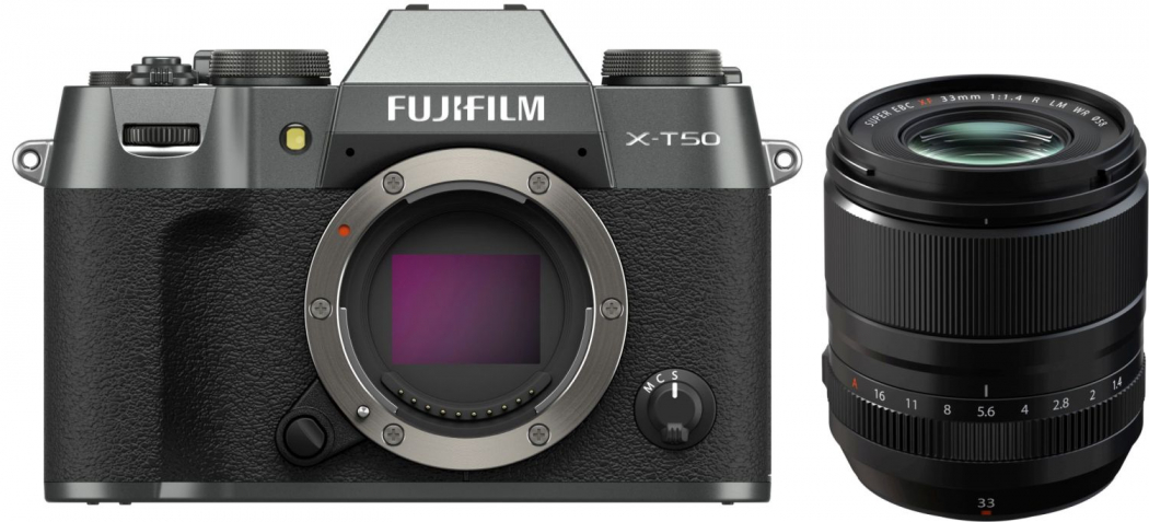 Fujifilm X-T50 Anthracite + XF 33mm f1,4 R LM WR Appareils photo