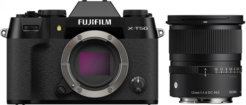 Fujifilm X-T50 noir + Sigma 12mm f1,4 DC (C) Appareils photo