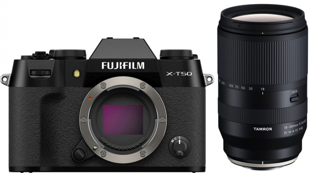 Fujifilm X-T50 noir + Tamron 18-300mm f3,5-6,3 Di III-A VC VXD Appareils photo