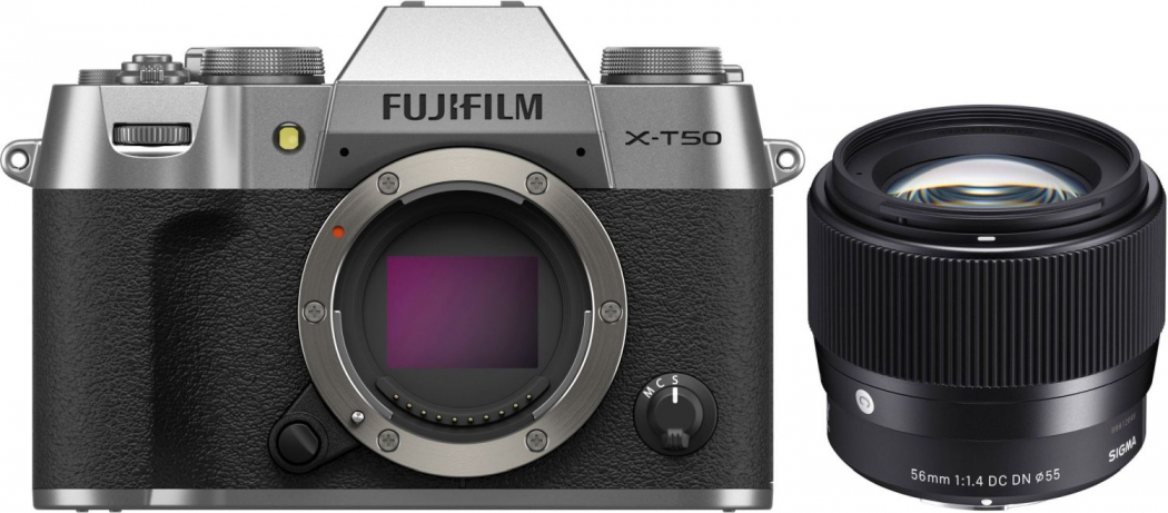 Fujifilm X-T50 argent + Sigma 56mm f1,4 DC DN (C) Appareils photo