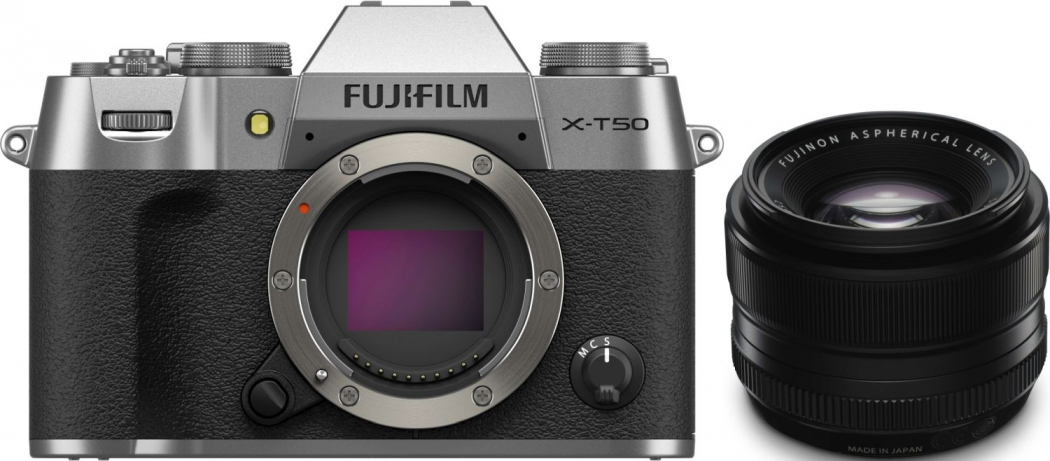 Fujifilm X-T50 argent + XF 35mm f1,4 R Appareils photo