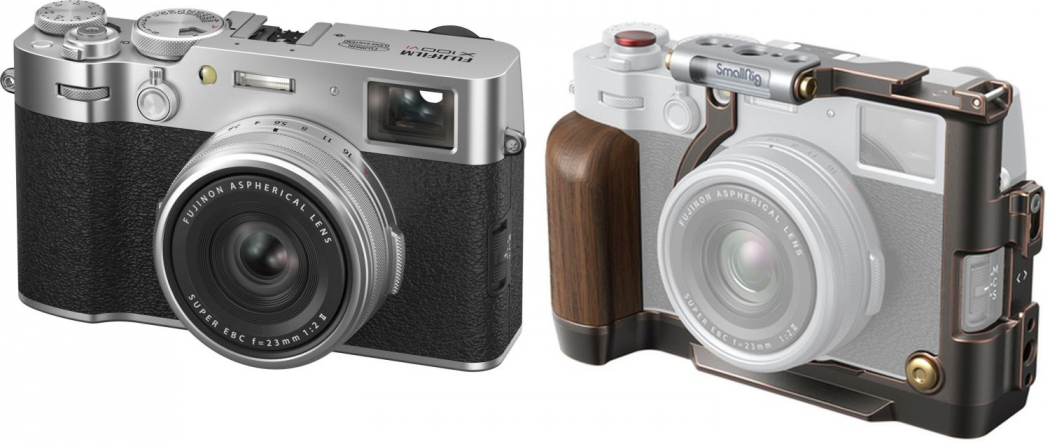 Fujifilm X100VI argent + SmallRig cage rétro Appareils photo