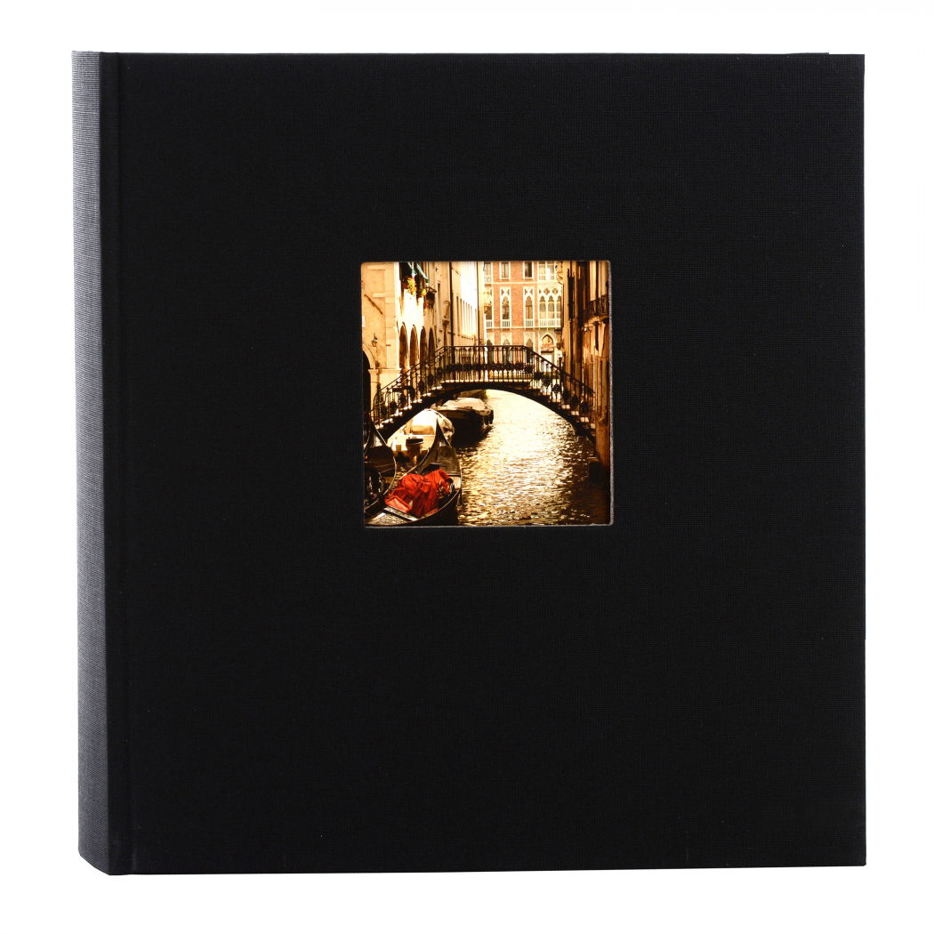 Goldbuch Bella Vista Album de Pegar 35x30 cm Espiral 40 hojas negras  Burdeos