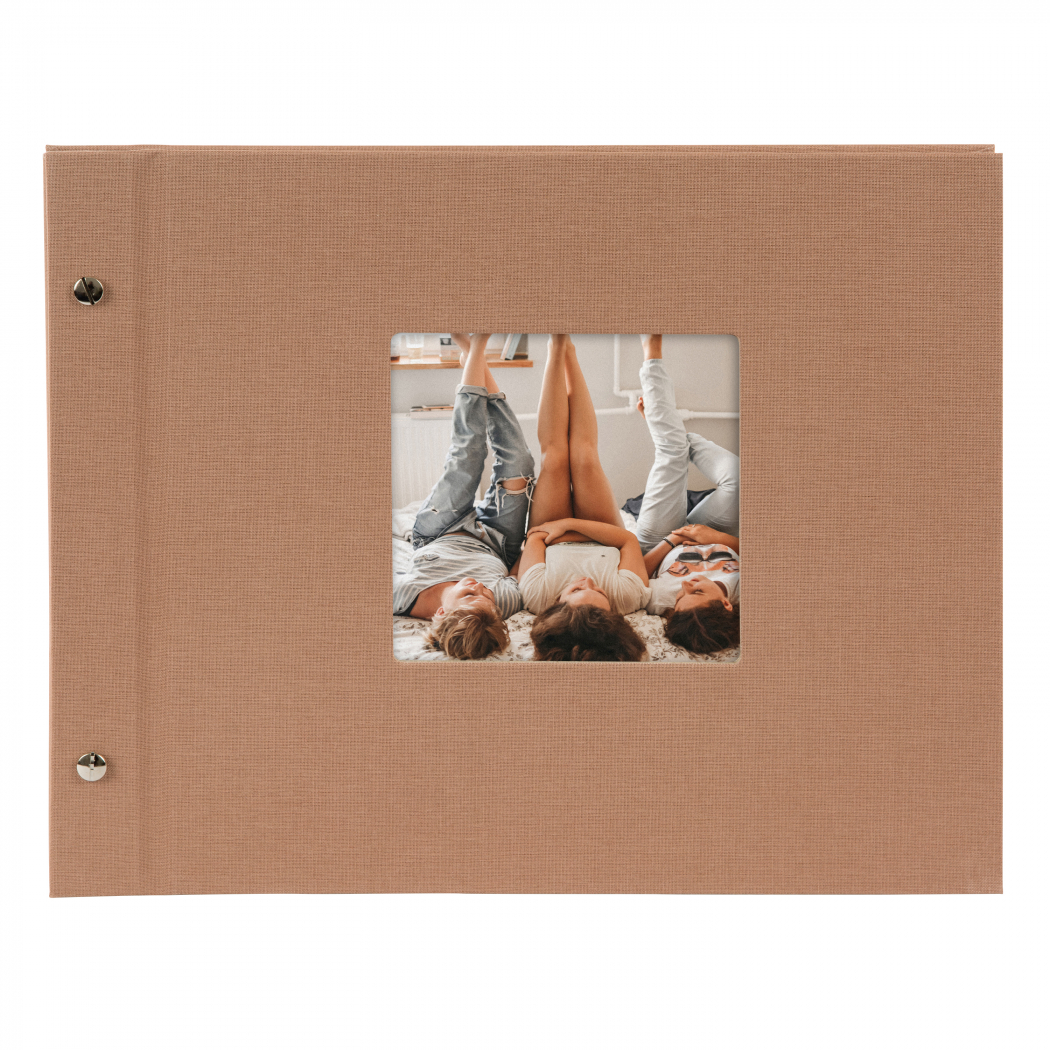 goldbuch Bella Vista 28523 Album Photo à Visser avec découpe pour Photos 39 x 31 cm 40 Pages Noires avec intercalaires en Papier parchemin Gris Sable goldbuch Bella Vista 28523 Album Photo à Visser avec découpe pour Photos 39 x 31 cm 40 Pages Noires avec intercalaires en Papier parchemin Gris Sable