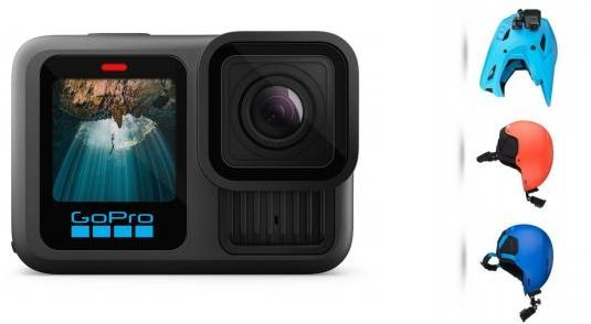 GoPro HERO13 Black + casque Front + Side Mount Appareils photo