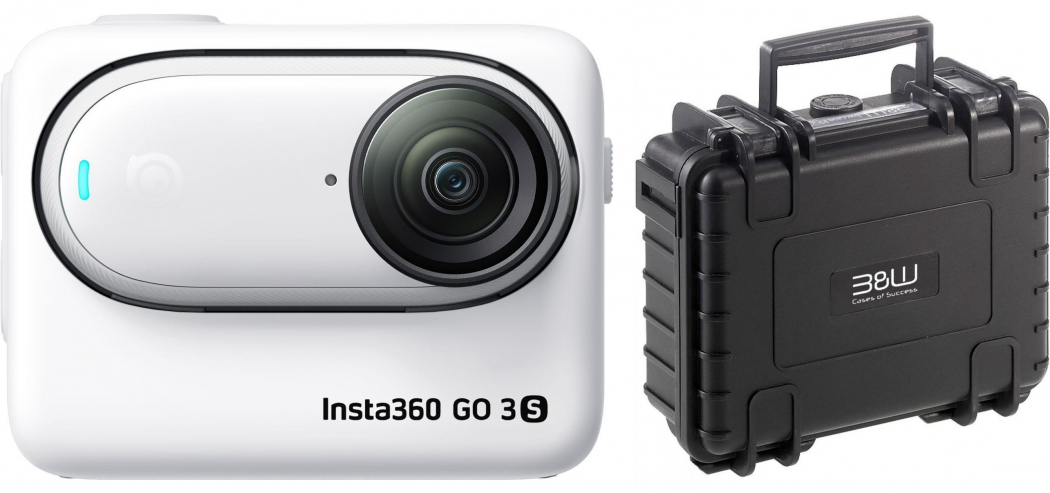 INSTA360 GO 3S 64GB White + étui B&amp;W type 500 noir Appareils photo