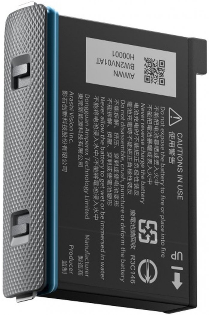 Batterie pour Insta360 One X3, 2200mAh, 3 emplacements pour cartes,  chargeur LED, accessoires
