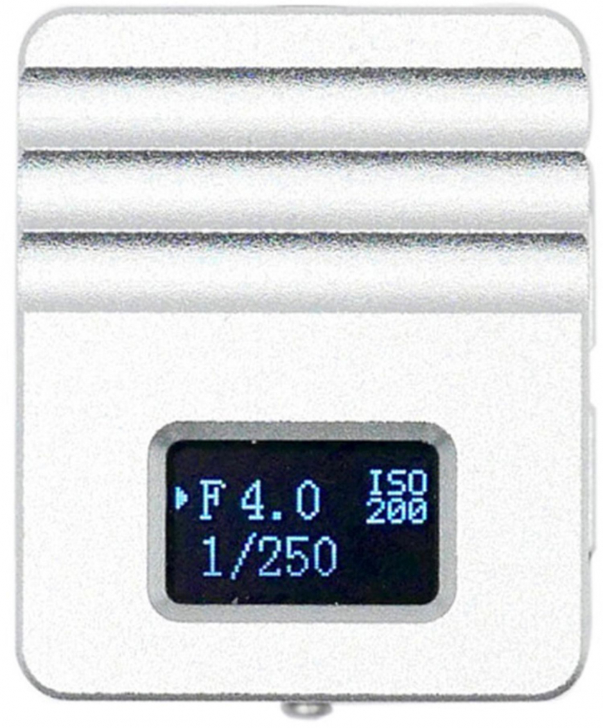 KEKS KM-Q OLED digitaler Belichtungsmesser silber Display Oben