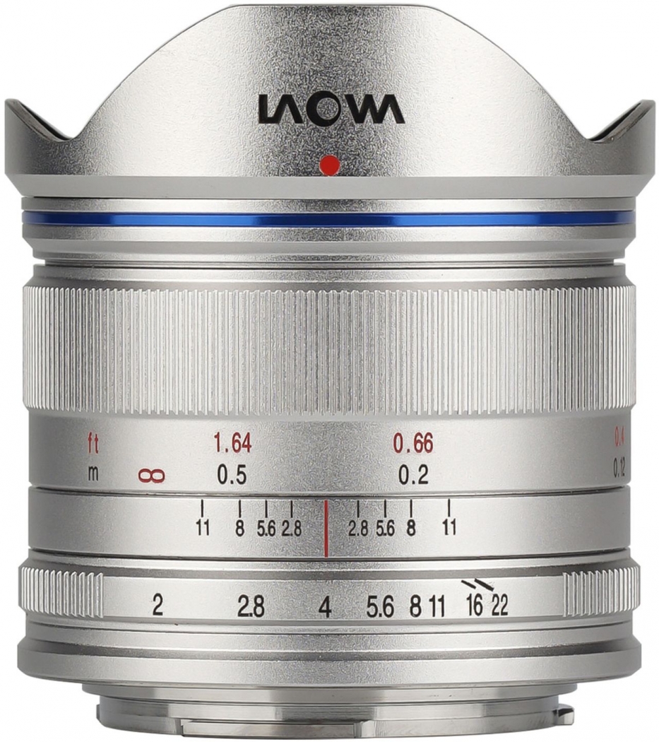 Laowa 7.5mm f2 mft シルバー限定のシルバーカラーです