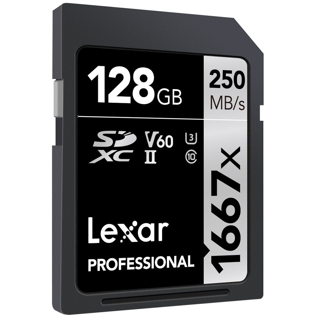 Lexar Professional 1667x UHS II SDXC 128GB V60 250MB/90MB - Foto Erhardt