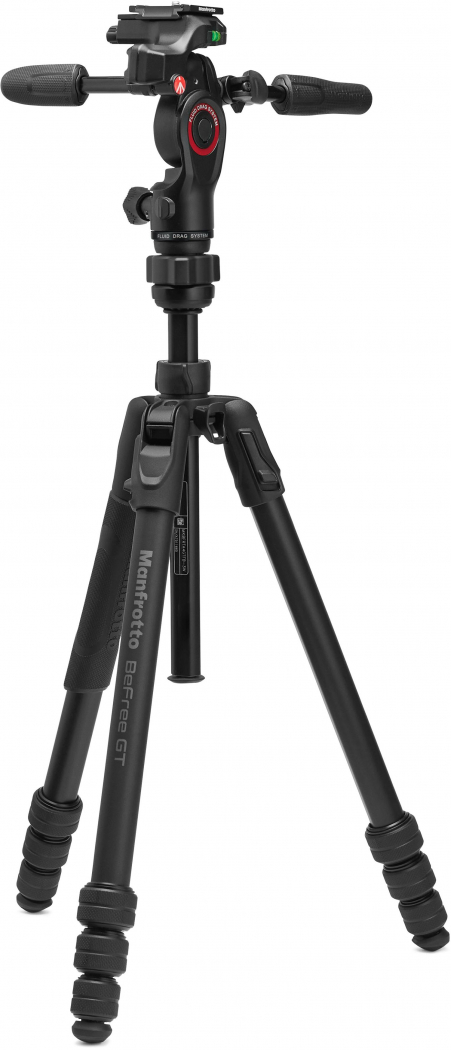Manfrotto Befree GT PRO trépied en aluminium à 3 voies Trépied