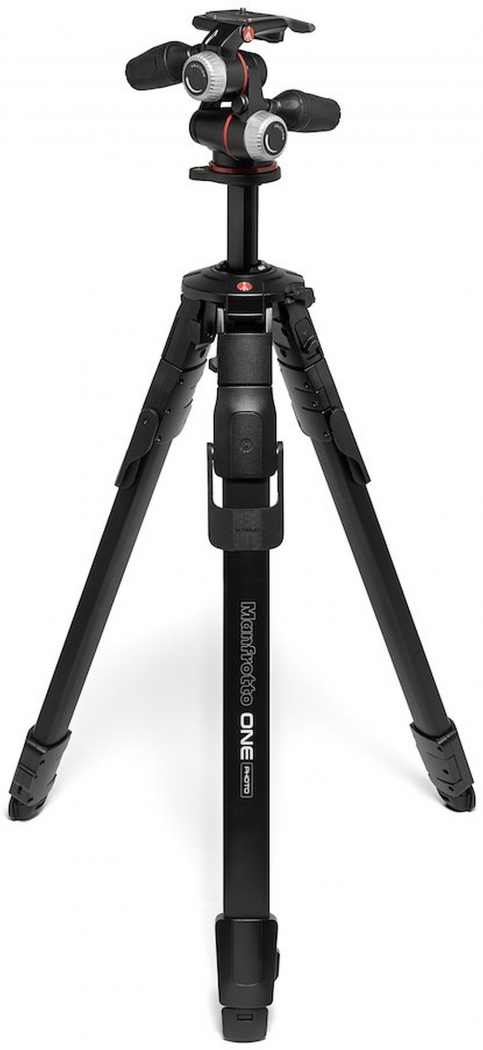 Manfrotto ONE Photo Alu Stativ mit XPRO 3-Wege-Neiger