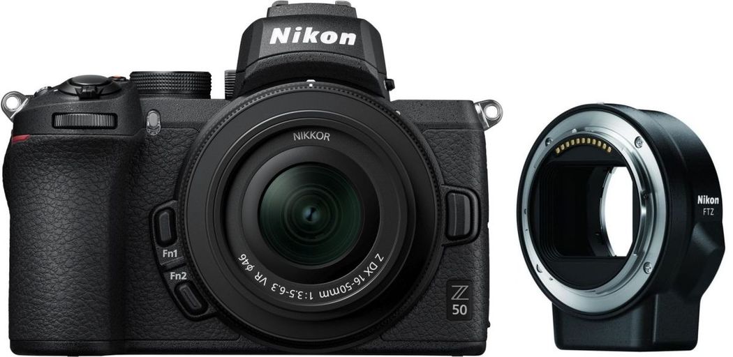 Nikon Z50 +16-50 mm + 50-250 mm, Cámara mirrorless Aps-C