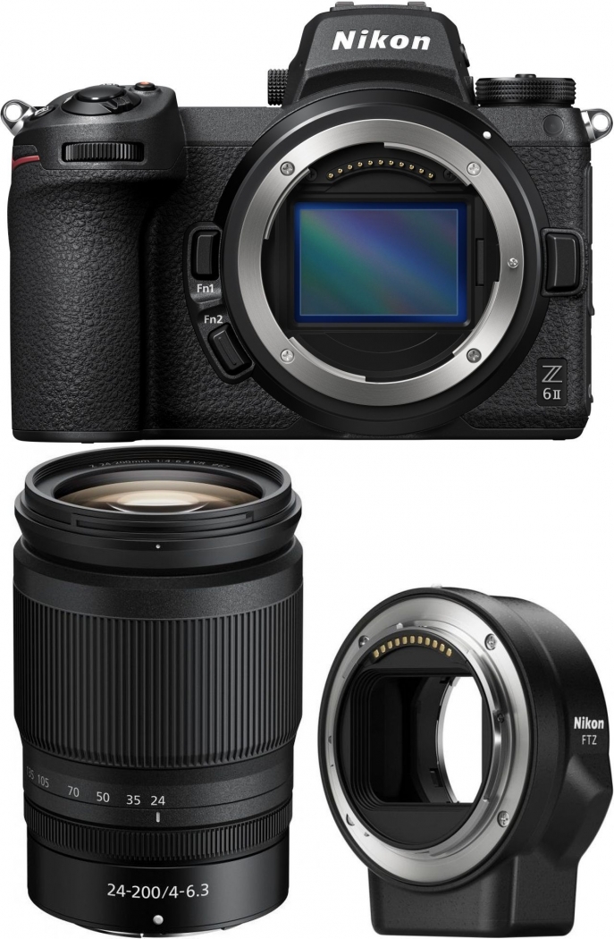 Nikon Z6 II + Z 24-200mm f4-6,3 VR + FTZ Bajonettadapter -  Vollformat-Kameras - fotogena