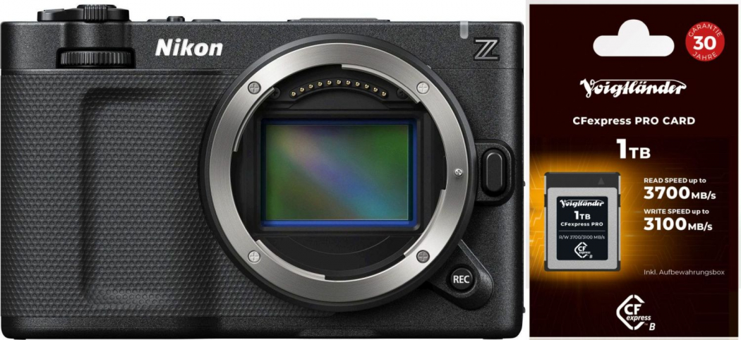 Nikon ZR + Voigtländer CFexpress Pro 1TB Typ-B