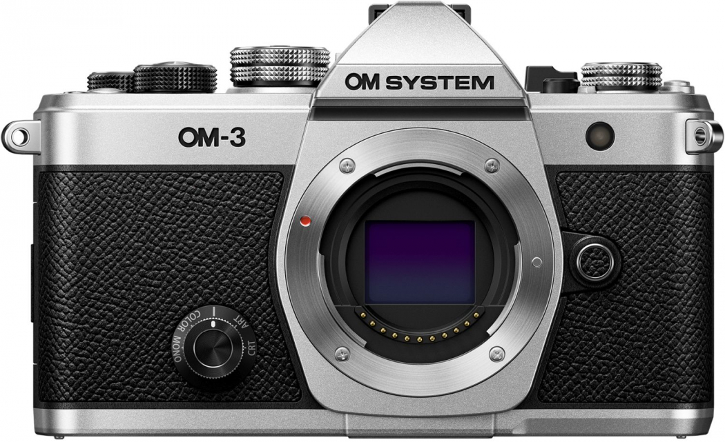 OM System OM-3 housing silver - Foto Erhardt