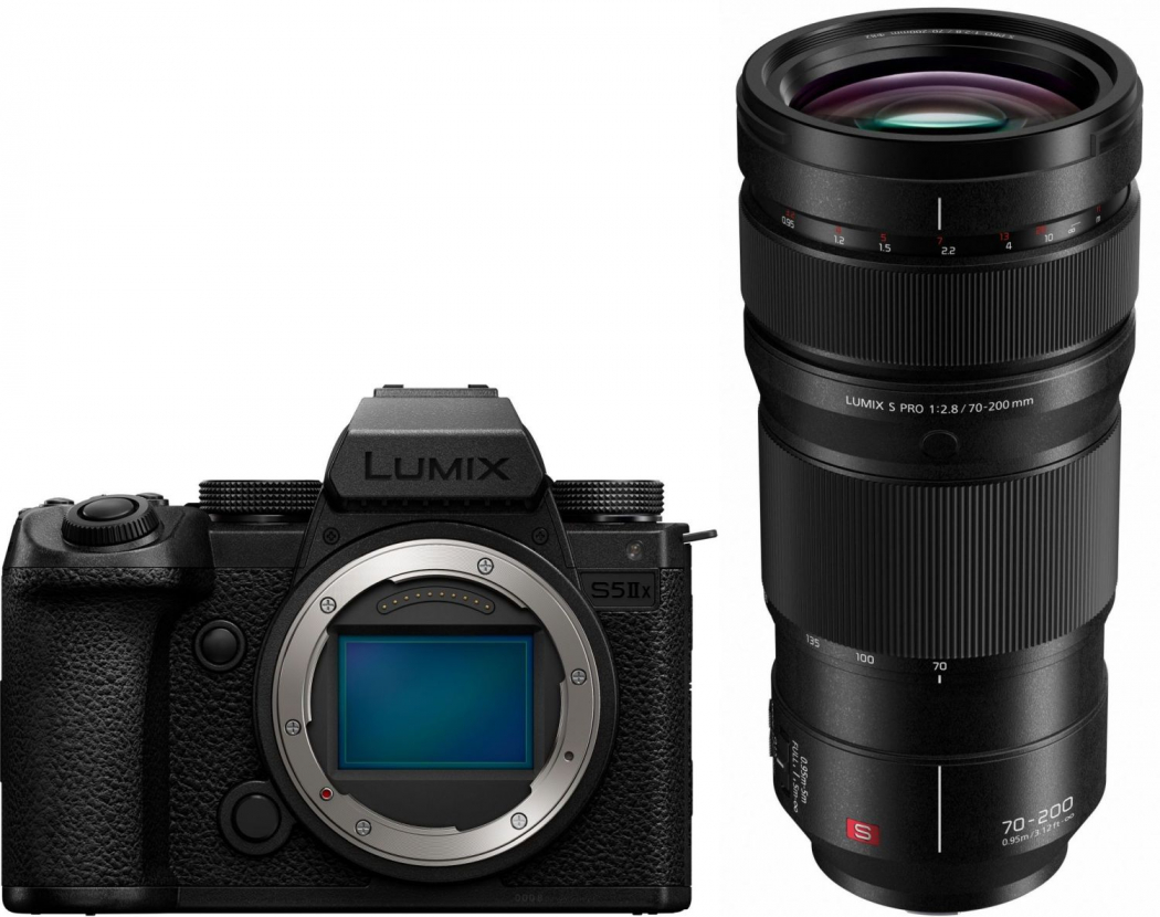 Panasonic DC-S5 II X + Panasonic Lumix S Pro 70-200mm f2.8 OIS Appareils photo