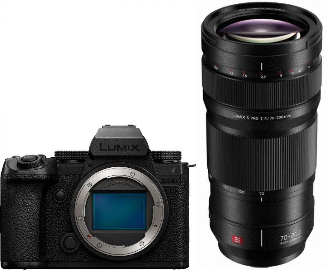 Panasonic DC-S5 II X + Panasonic Lumix S PRO 70-200mm F4 O.I.S. Appareils photo