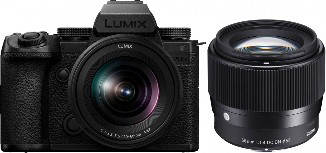 Panasonic DC-S5 II X + S 20-60mm f3,5-5,6 Sigma 56mm f1,4 DC Appareils photo