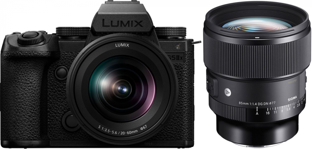 Panasonic DC-S5 II X + S 20-60mm f3,5-5,6 + Sigma 85mm f1,4 DG Appareils photo