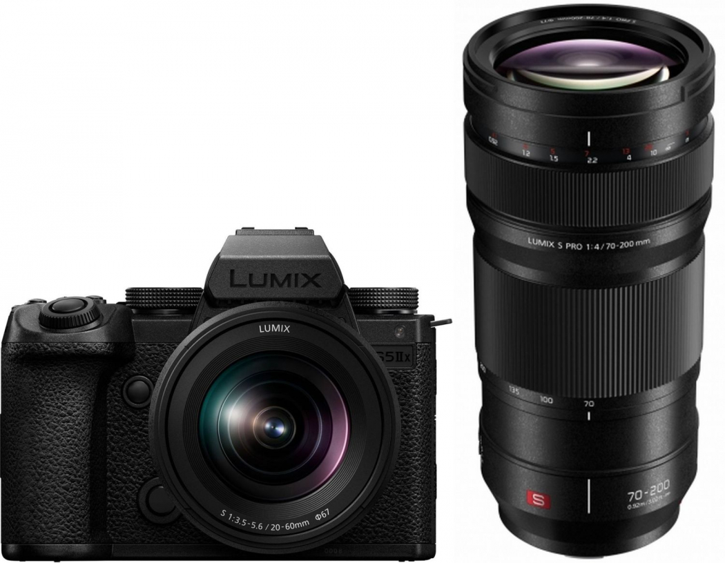 Panasonic DC-S5 IIX + S 20-60mm f3,5-5,6 + S PRO 70-200mm F4 O.I.S. Appareils photo