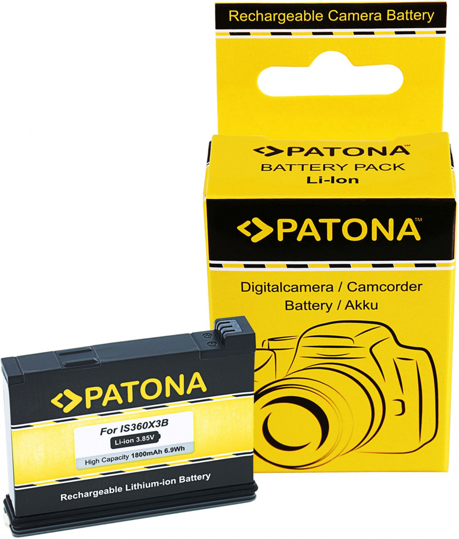 Batterie Remplacement Pour Insta360 One X2 - 1700mAh, 3.85V, étanche IPX8 - Compatible IS360X2B - Marque Patona