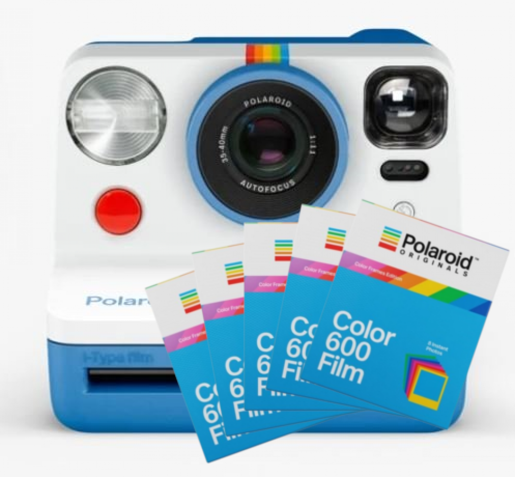 Polaroid Now camera blue + 600 Color Frames 8x 5 pack - Foto Erhardt