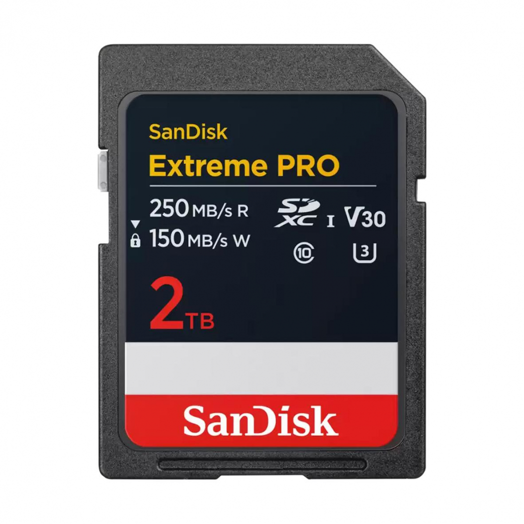 SanDisk SDXC Extreme Pro 2TB 250MB/s V30 UHS I