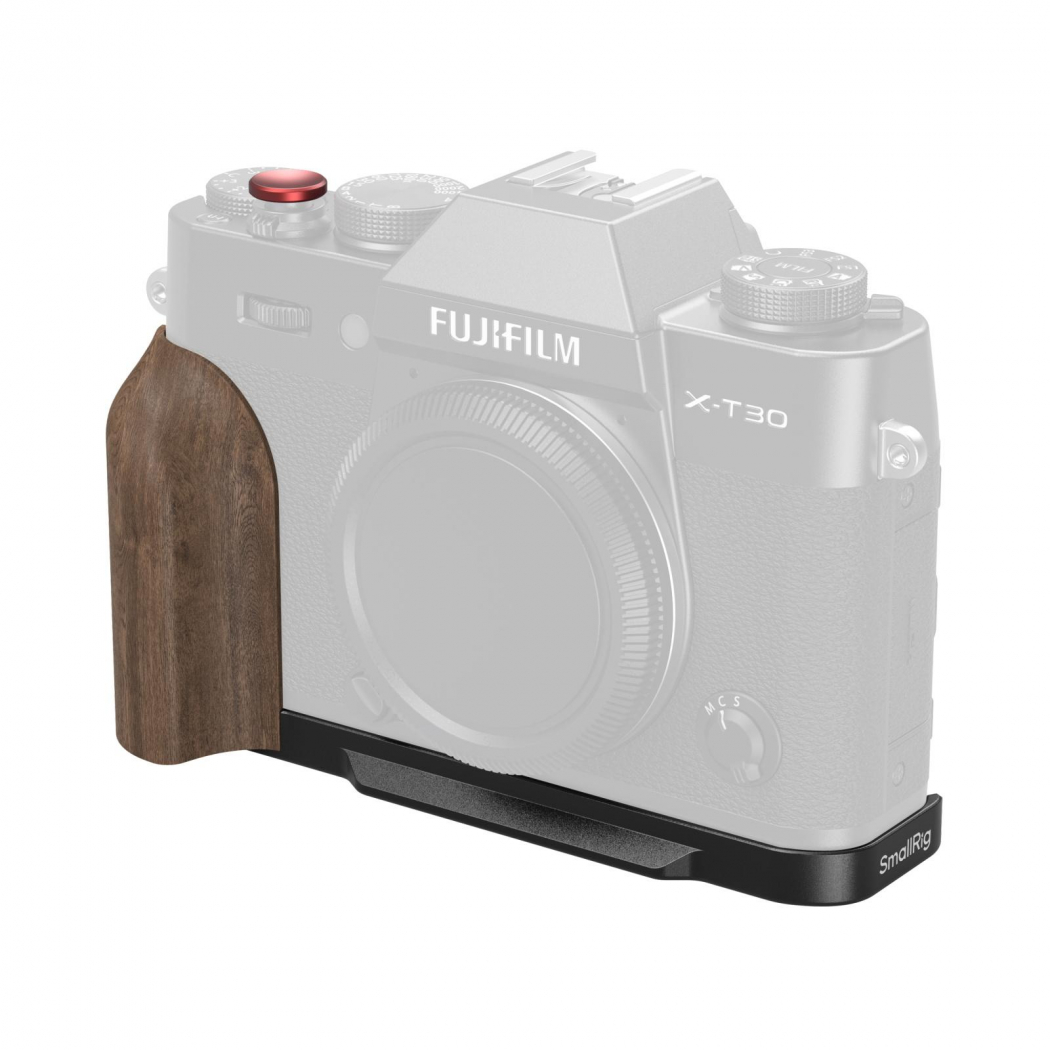 SmallRig 5666 L Plate with Wooden Handle Fuji X-T30 I/II/III