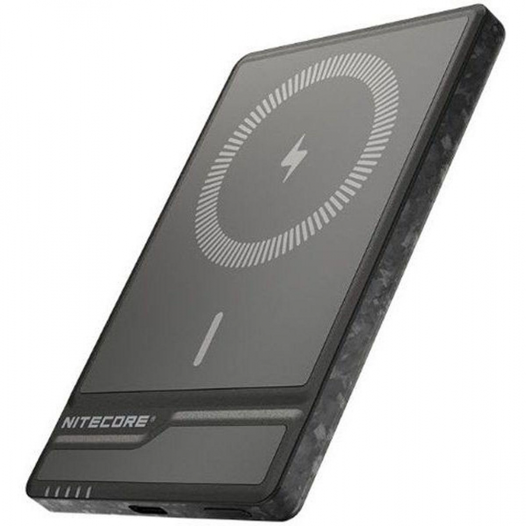 Nitecore NW5000 Carbon Magnetic Wireless PowerBank - 6068380 Nitecore NW5000 Carbon Magnetic Wireless PowerBank
