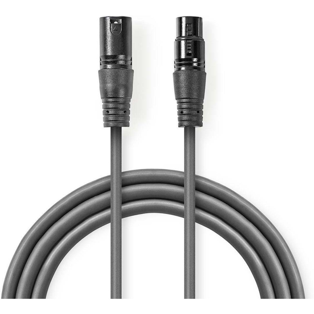 Nedis balanced audio cable XLR 3-pin plug 3 meters