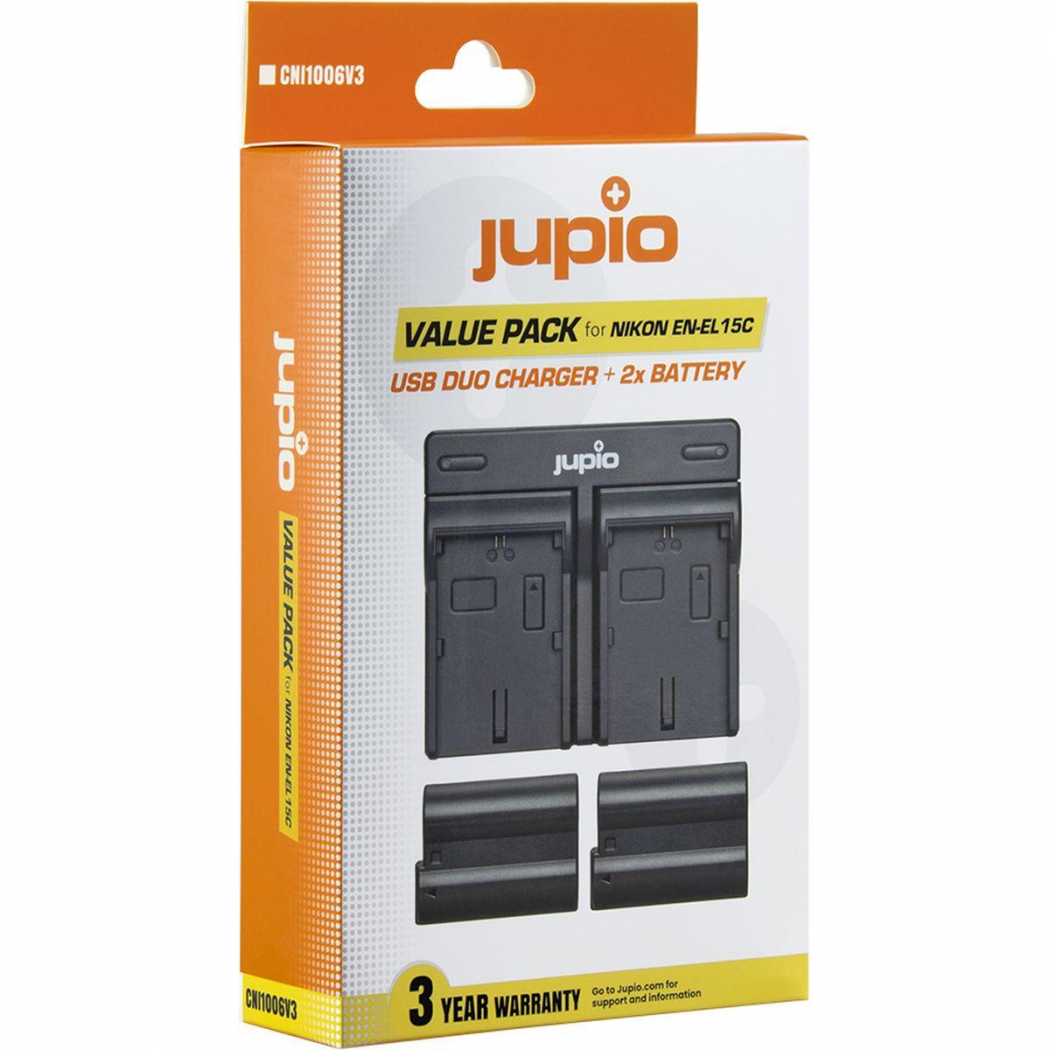 Jupio Value Pack: 2x Battery EN-EL15C 2100mAh