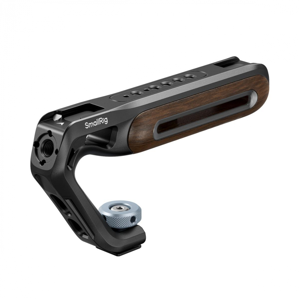 SmallRig 5250 oberer Griff aus Holz mit Cold Shoe Mount
