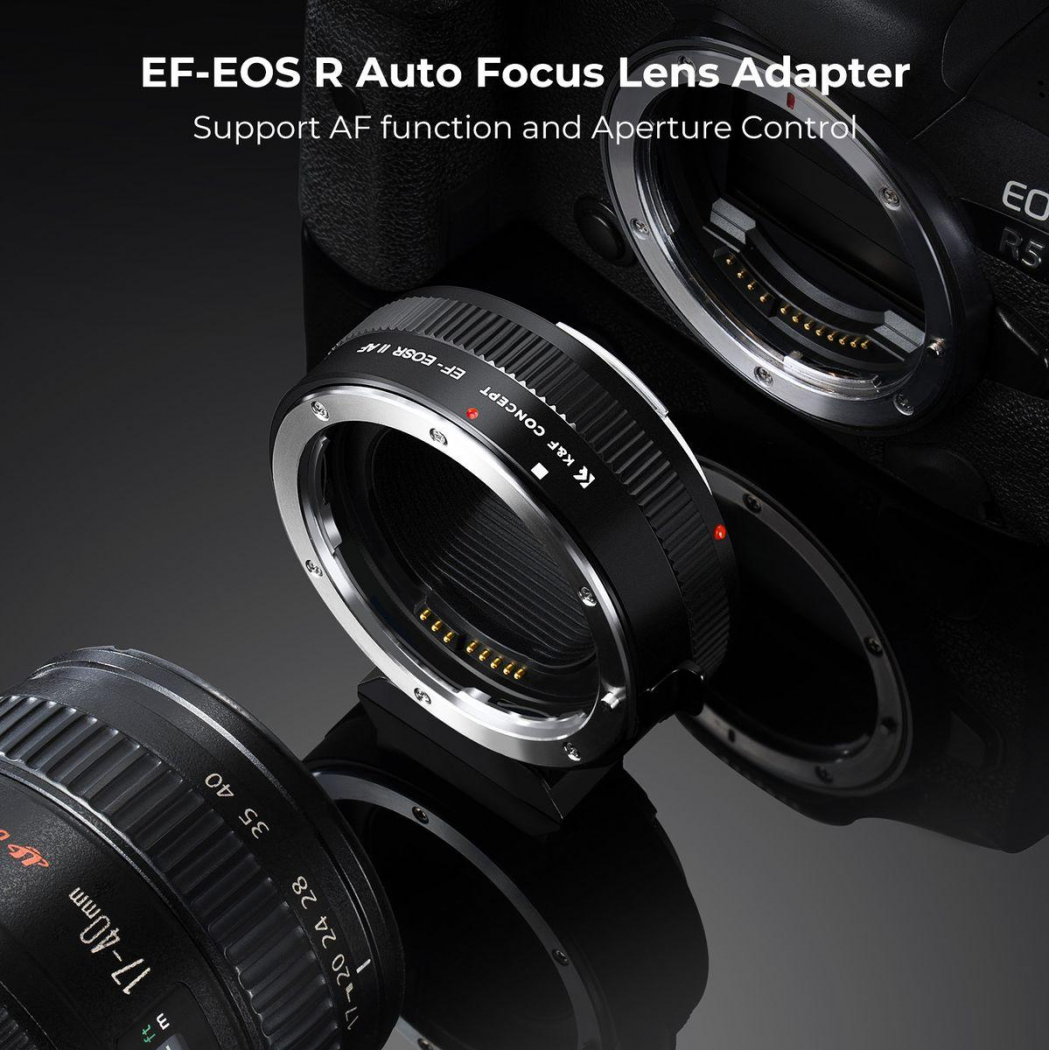 K&F Concept Objektivadapter Canon EF auf EOS R Image